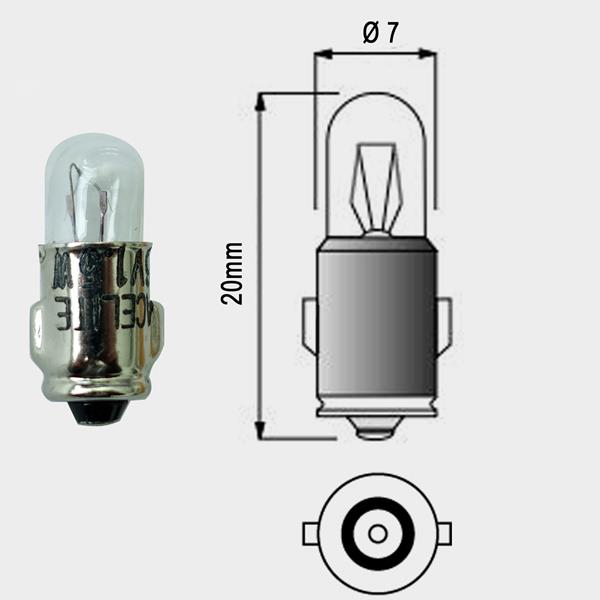 Lampe 6V 1,2W BA7S