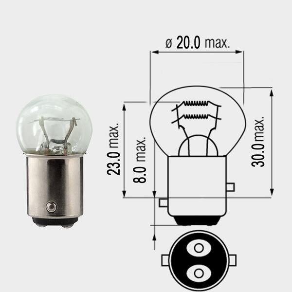 Lampe Streetfighter Rücklicht 12V 23/8W