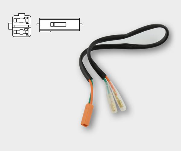 Blinker-Adapterkabel Honda/Kawasaki Paar passend für Kawasaki
