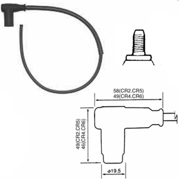NGK Zündkerzenkabel CR2