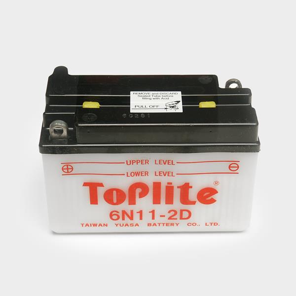 Toplite Motorradbatterie 6N11-2D 6V 11Ah