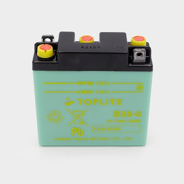 Toplite Motorradbatterie B39-6 6V 7Ah passend für Puch