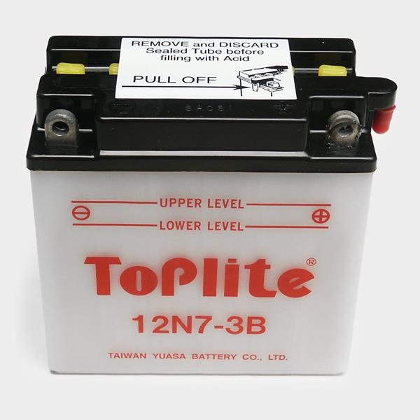Toplite Motorradbatterie 12N7-3B 12V 7Ah