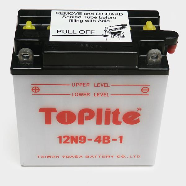 Toplite Motorradbatterie 12N9-4B-1 12V 9,5Ah