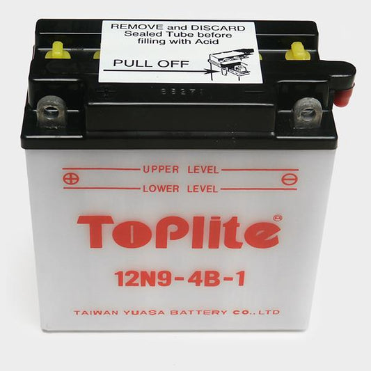 Toplite Motorradbatterie 12N9-4B-1 12V 9,5Ah