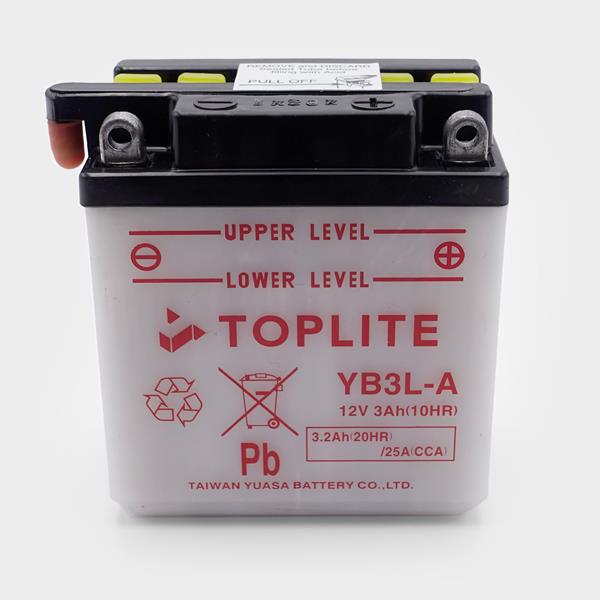 Toplite Motorradbatterie YB3L-A 12V 3Ah