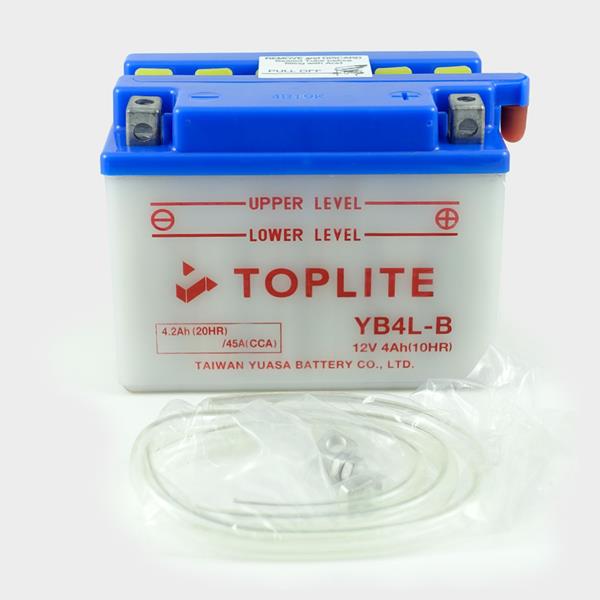 Toplite Motorradbatterie YB4L-B 12V 4Ah
