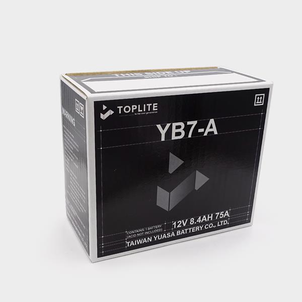 Toplite Motorradbatterie YB7-A 12V 8Ah