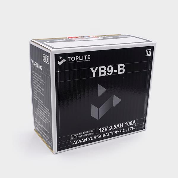 Toplite Motorradbatterie YB9-B 12V 9Ah