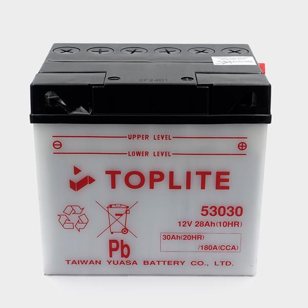 Toplite Motorradbatterie BMW 12V 30Ah passend für BMW, Harley-Davidson und Moto Guzzi