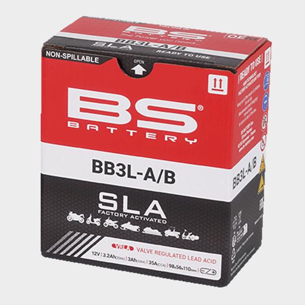 BS Battery Motorradbatterie BB3L-A 12V 3Ah passend für Yamaha