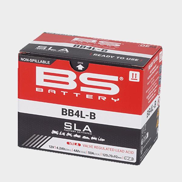 BS Battery Motorradbatterie BB4L-B 12V 4Ah