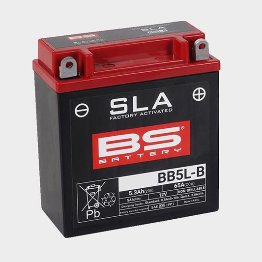 BS Battery Motorradbatterie BB5L-B 12V 5Ah