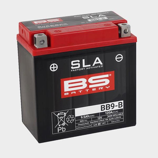 BS Battery Motorradbatterie BB9-B 12V 9Ah