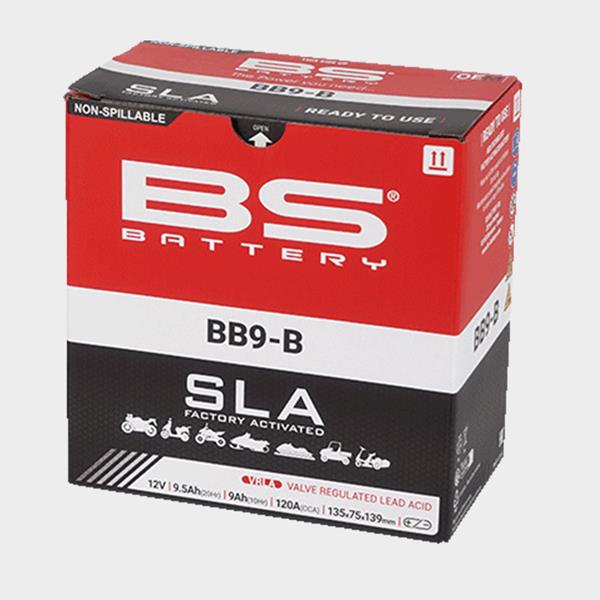 BS Battery Motorradbatterie BB9-B 12V 9Ah