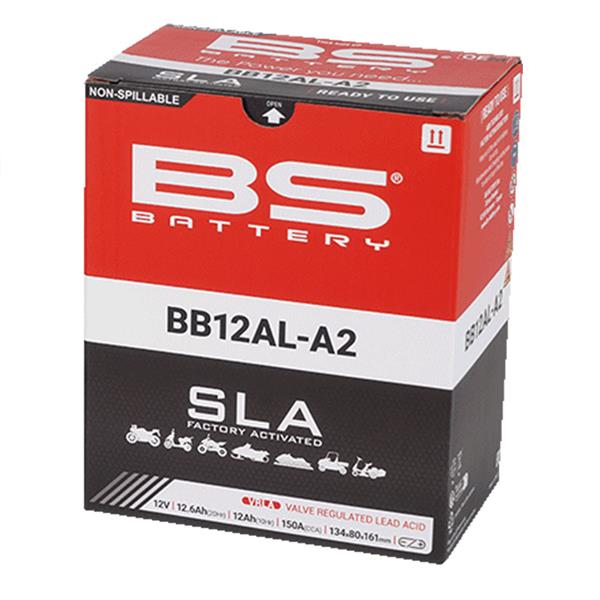 BS Battery Motorradbatterie BB12AL-A2 12V 12Ah