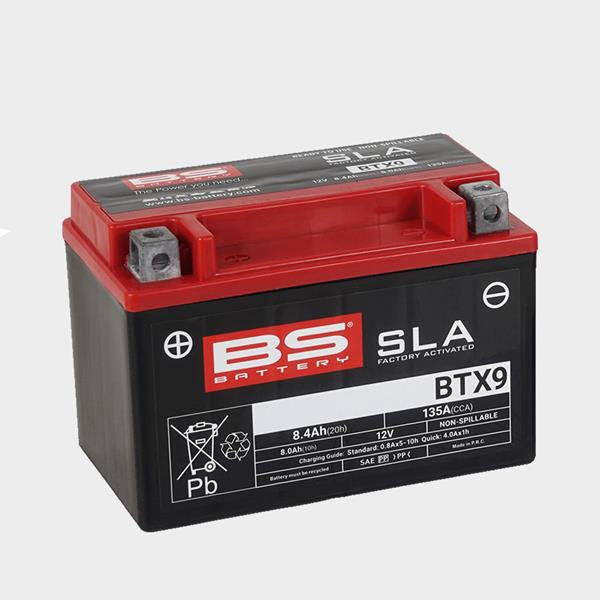 BS Battery Motorradbatterie BTX9 12V 8Ah