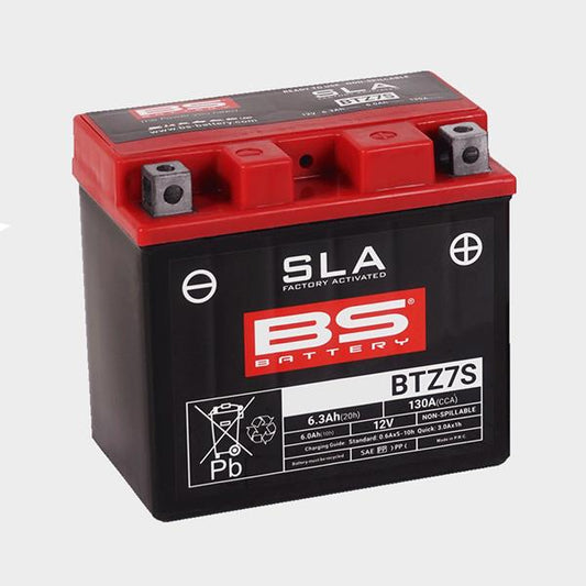 BS Battery Motorradbatterie BTZ7S 12V 6Ah