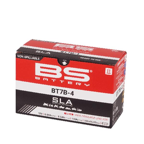 BS Battery Motorradbatterie BT7B-4 12V 6,5Ah