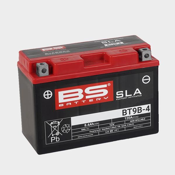 BS Battery Motorradbatterie BT9B-4 12V 8Ah