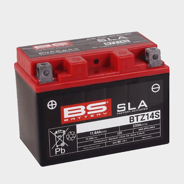 BS Battery Motorradbatterie BTZ14S 12V 11,2Ah