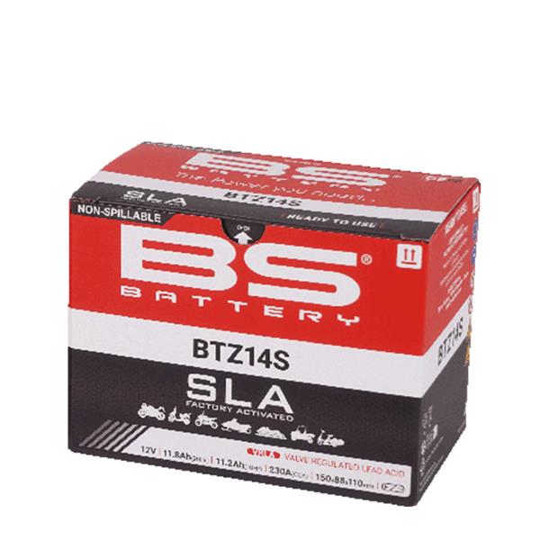 BS Battery Motorradbatterie BTZ14S 12V 11,2Ah