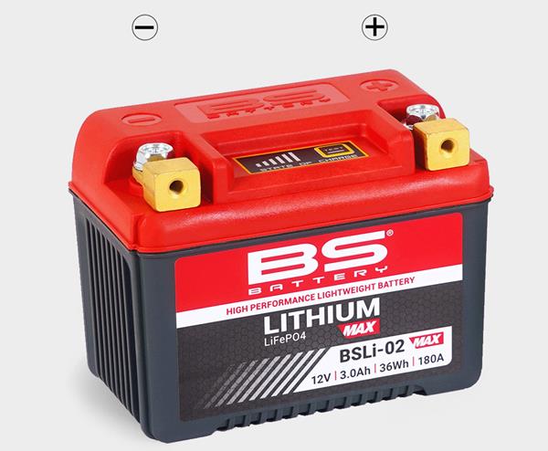 BS Battery Motorradbatterie BSL 12V 3Ah Lithium