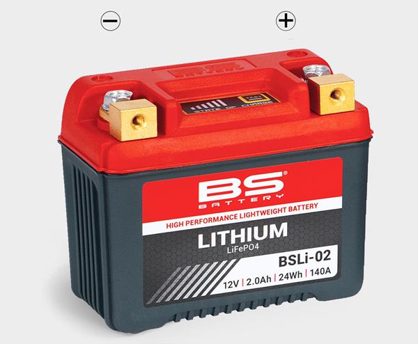 BS Battery Motorradbatterie BSL 12V 2Ah Lithium