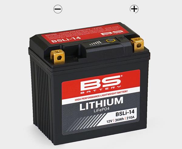 BS Battery Motorradbatterie BSL 12V 3Ah Lithium passend für Honda