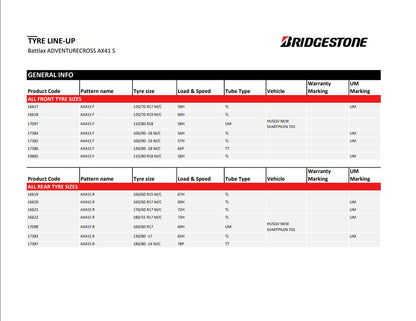 Bridgestone AX41S