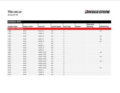 Bridgestone Battlax BT-46 R