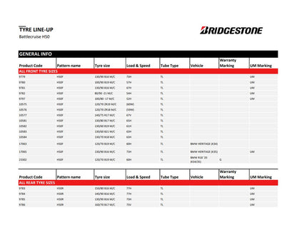 Bridgestone Battlecruise H50 R