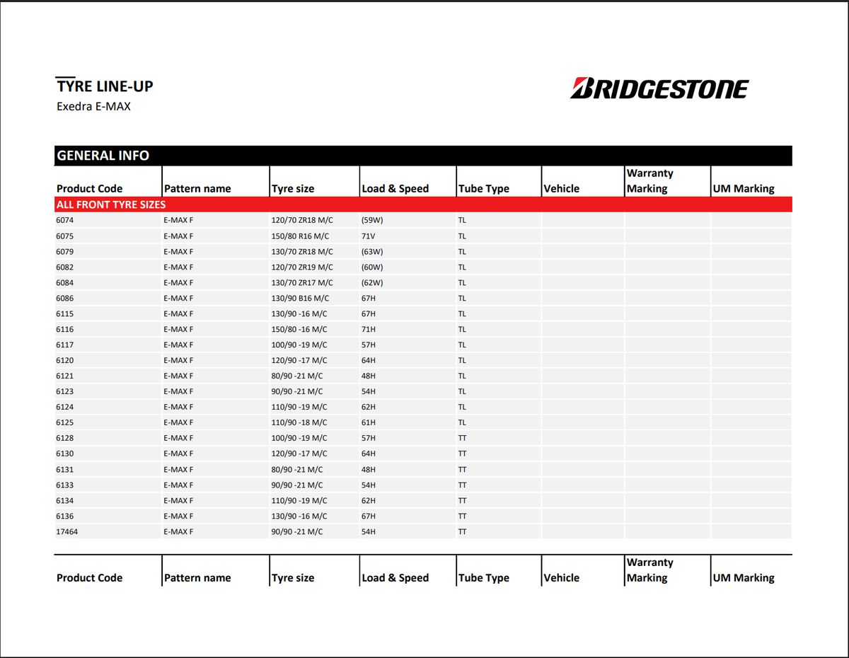 Bridgestone Exedra Max