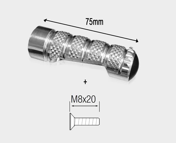 LighTech Fußraste Alu silber 1Stk.