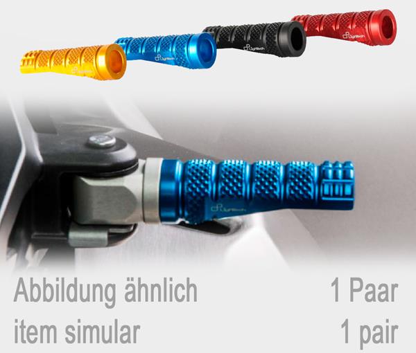 LighTech Fußraste Alu silber 1 Paar