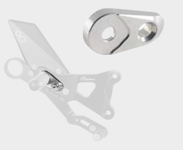 LighTech Fußrastenträger silber 1Stk.