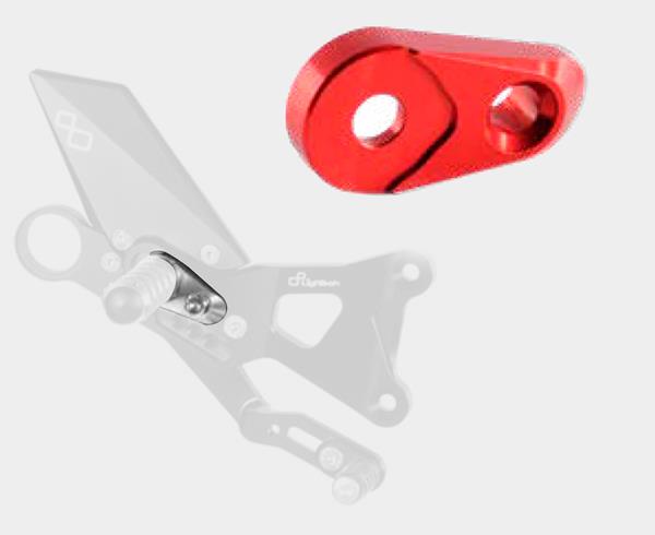 LighTech Fußrastenträger rot 1Stk.