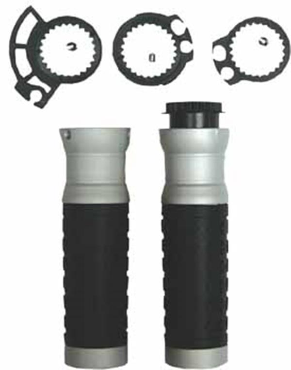 GriffSet ALU/Gummi mit 3 Gaszugadapter