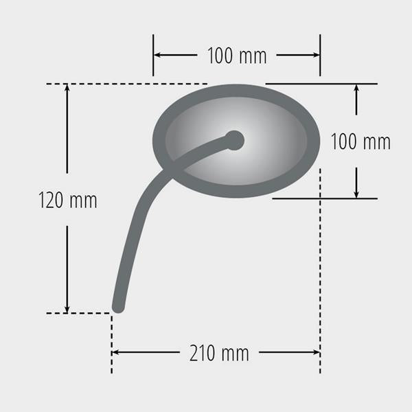Spiegel Montana "e" schwarz universal passend für Vespa