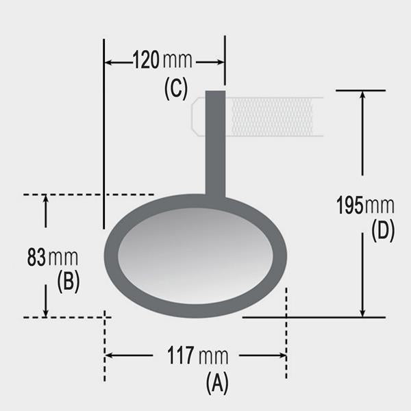 Lenkerendspiegel Victory X RIM "e" sw