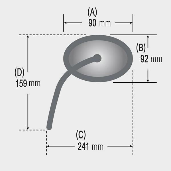 Spiegelset Esagano "e" silber universal