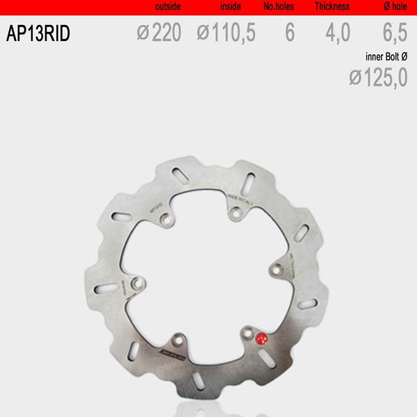 Bremsscheibe hinten WAVE fix AP13RID passend für Aprilia