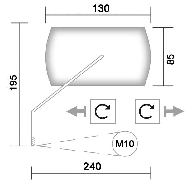 Spiegel EK276D passend für Kawasaki