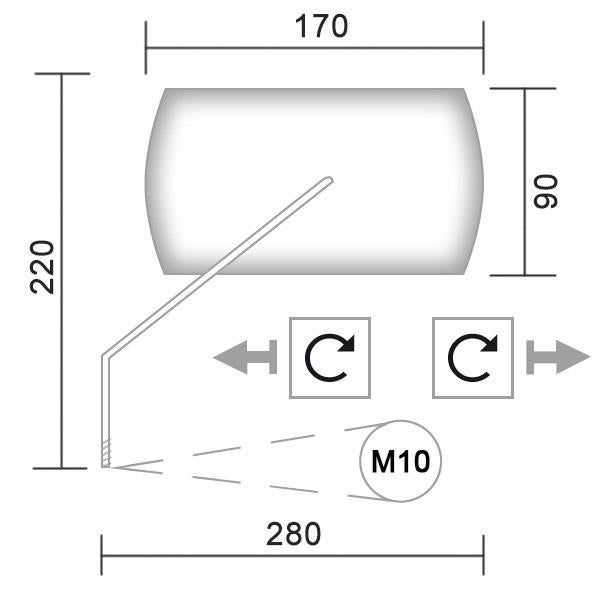 Spiegel EK35D passend für Kawasaki