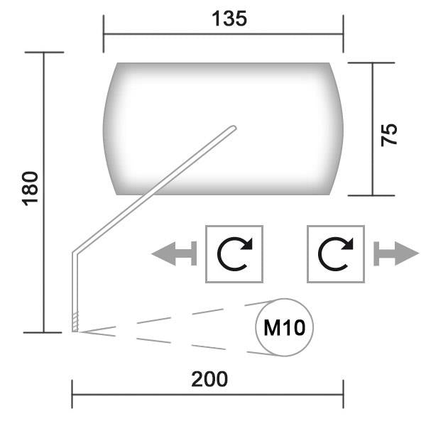 Spiegel 20-57951 passend für Yamaha