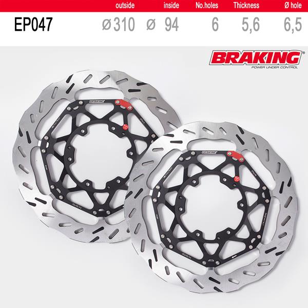 Braking Bremsscheibenset EP047L/R passend für Honda