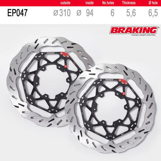 Braking Bremsscheibenset EP047L/R passend für Honda