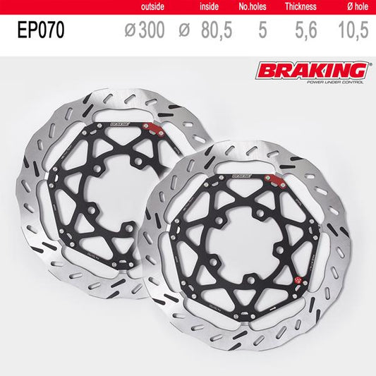 Braking Bremsscheibenset EP070L/R passend für Kawasaki