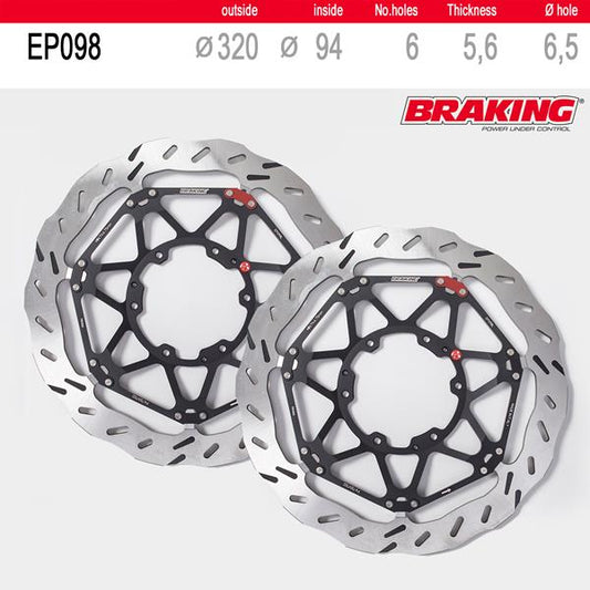 Braking Bremsscheibenset EP098L/R passend für Honda