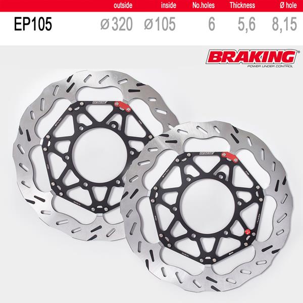 Braking Bremsscheibenset EP105L/R passend für Suzuki